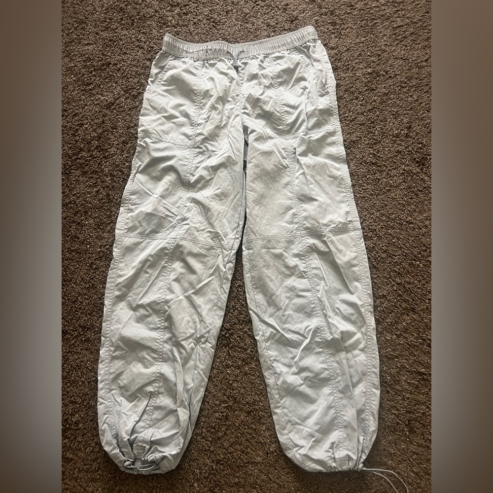 Lightweight Grey Parachute Pants